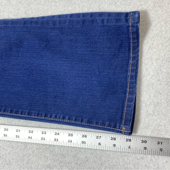 DKNY Soho Jean's Women's 14P Blue Mid Rise Bootcut Boho Western Stretch Denim - Picture 14 of 15